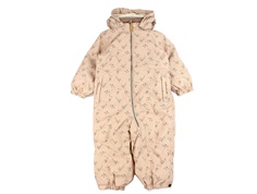 Lil Atelier rugby tan floral snowsuit